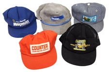 Vintage Lot of 5 Agriculture Ag Trucker Hats Cap Snapback Swingster USA