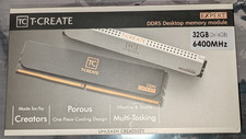 TEAMGROUP T-Create Expert 32GB (2x16GB) DDR5-6400 CL32 Desktop RAM Black