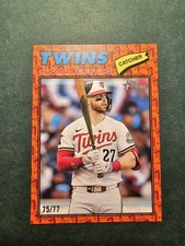 2026 Topps Heritage #226 Ryan Jeffers Color of the Year Heritage Orange #/77