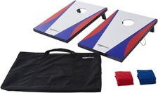 Retailer Basics Portable Cornhole Set Outdoor Game Bean Bag Toss Carrying Case