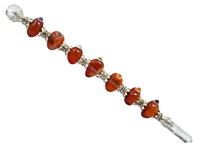 Carnelian Crystal Healing Stick - Chakra Beads