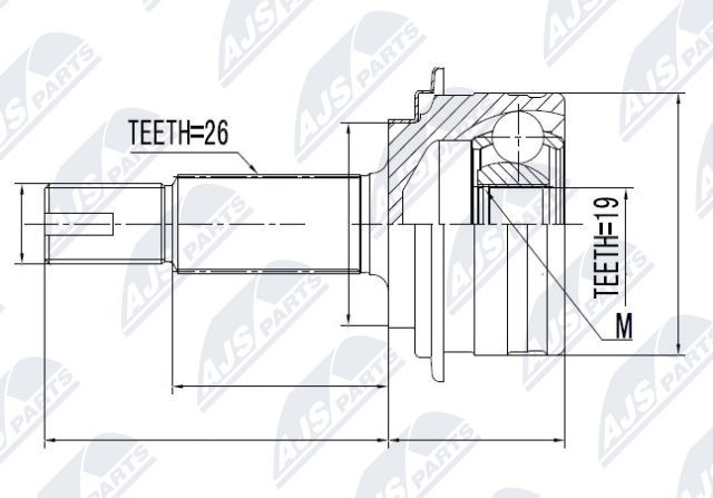 Joint arbre de transmission Toyota Yaris pour stopper les vibrations