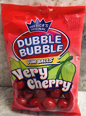 Bubble Bubble-America s Original Very Cherry Gum Balls:4oz- See Below 