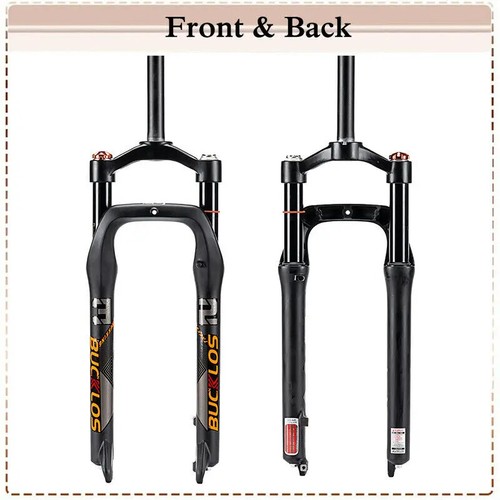 26in Beach Bike Air Suspension Fork Fat Bike Travel 120mm Bicycle 9mm QR Fork - Picture 16 of 24