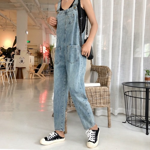 23SS 完売 ARGUE OVERSIZED OVERALL DENIM 黒-