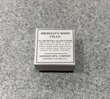 Cello Rosin Sherman’s Brand New, Sealed Unopened Package, Brand New