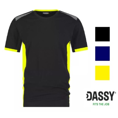 DASSY T Shirt TAMPICO Herren Arbeitsshirt T-Shirt Logix neon Berufskleidung