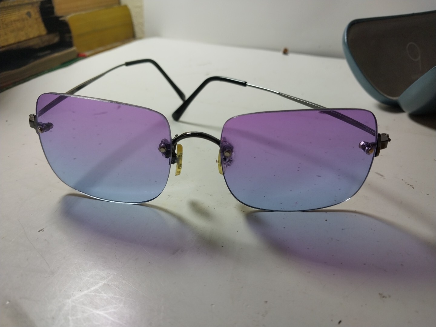 NINE WEST Rimless Rectangular Gradient Sunglasses… - image 15