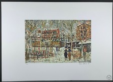 Maurice Utrillo * Montmartre * Lithographie Signée * Limitée # 50/100