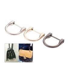 2x Openable Handbag Leather Hand Bag Purse Strap Belt Web D Ring Buckle 3 Color