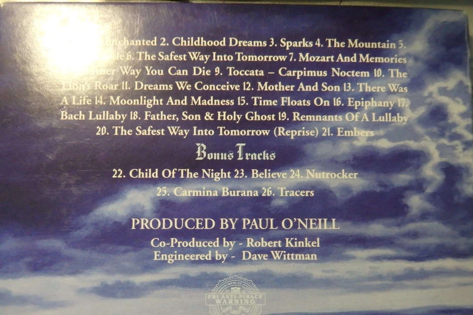 TRANS-SIBERIAN OCHESTRA - Night Castle - CD-Softpak - Atlantic 2009 - 5 Bonus - Bild 2 von 2