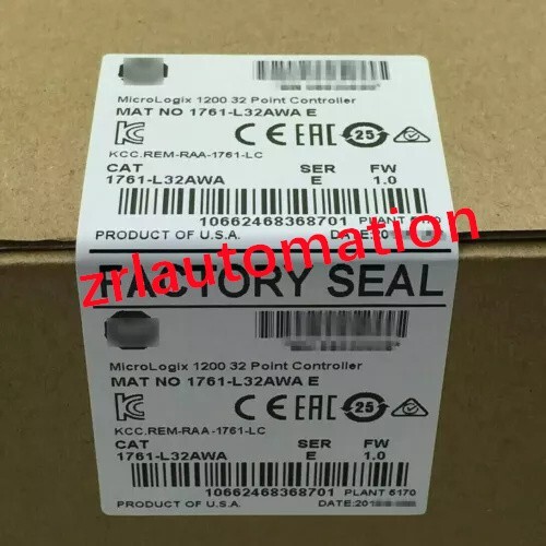 New Factory Sealed AB 1761-L32AWA SER E MicroLogix1200 32 Point Controller