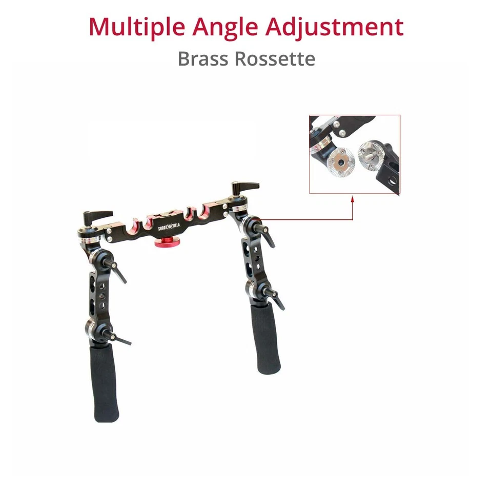 ARRI tipo Rossette 19/15mm conjunto de alça de braço de haste sistema de bloqueio duplo Shootvilla - Imagem 2 de 4