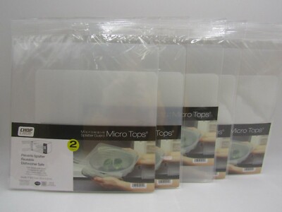 Chop Chop Microwave Splatter Guards Micro Tops 11'' and 9'' Set of 10 #8017E