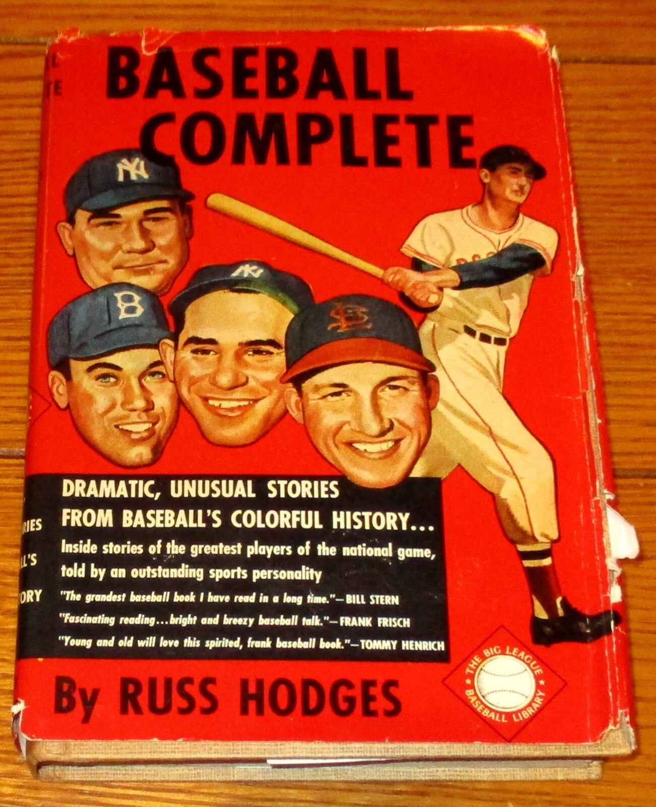 1952 Baseball Complete Russ Hodges H/C D/J W/Ruth + Gehrig +Williams