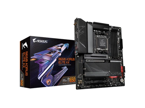 GIGABYTE B650 AORUS ELITE AX AM5 LGA 1718 AMD B650 ATX Motherboard DDR5