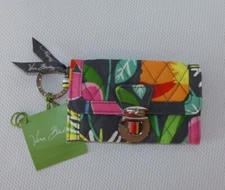 VERA BRADLEY Quick Swipe ID Case  - Credit Cards, zip area - Jazzy Blooms - NWT