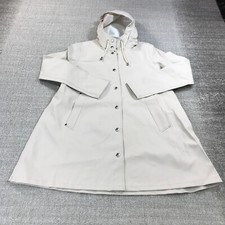 Stutterheim Stockholm Jacket Womens  2xs Xxs Raincoat Hoodie Light Sand Hooded