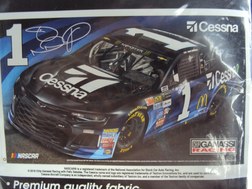 NUEVO 2018 NASCAR DELUXE 3'x5' STOCK CAR RACING FLAG CHIP GANASSI CESSNA McMURRAY Foto 2 de 4