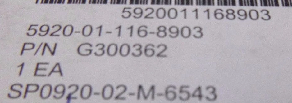 ITT HARRIS G300362-8 OVERVOLTAGE ABSORBER 55A , FOR AN/TPN-22 , 5920-01-116-8903 - Image 2 of 2