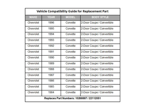 WINDSHIELD HEADER / A-PILLARS WEATHERSTRIP REPLACEMENT For 1984-to-1996 CORVETTE - Picture 3 of 5