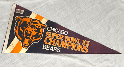 NFL Chicago Bears Vintage 1985 SUPER BOWL XX CHAMPIONS Pennant 28