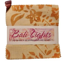 Bali Lights Charm Pack 42 - 5" Quilt Squares, Benartex Favorite Light Fabrics