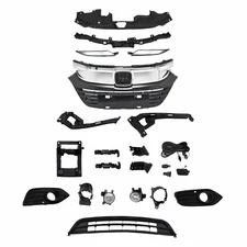 20PC For 2019-2021 HRV Front Grille Radiator Cover Bumper Brackets Fog Lights