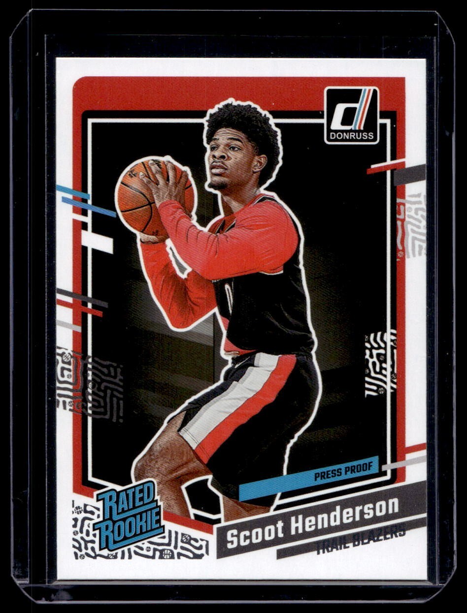 2023-24 Panini Donruss Scoot Henderson Press Proof Silver Rated Rookie RC #250