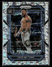 Cruz Del Toro 2023 Panini Prizm Under Card WWE #133 Sliver DISCO PRIZM
