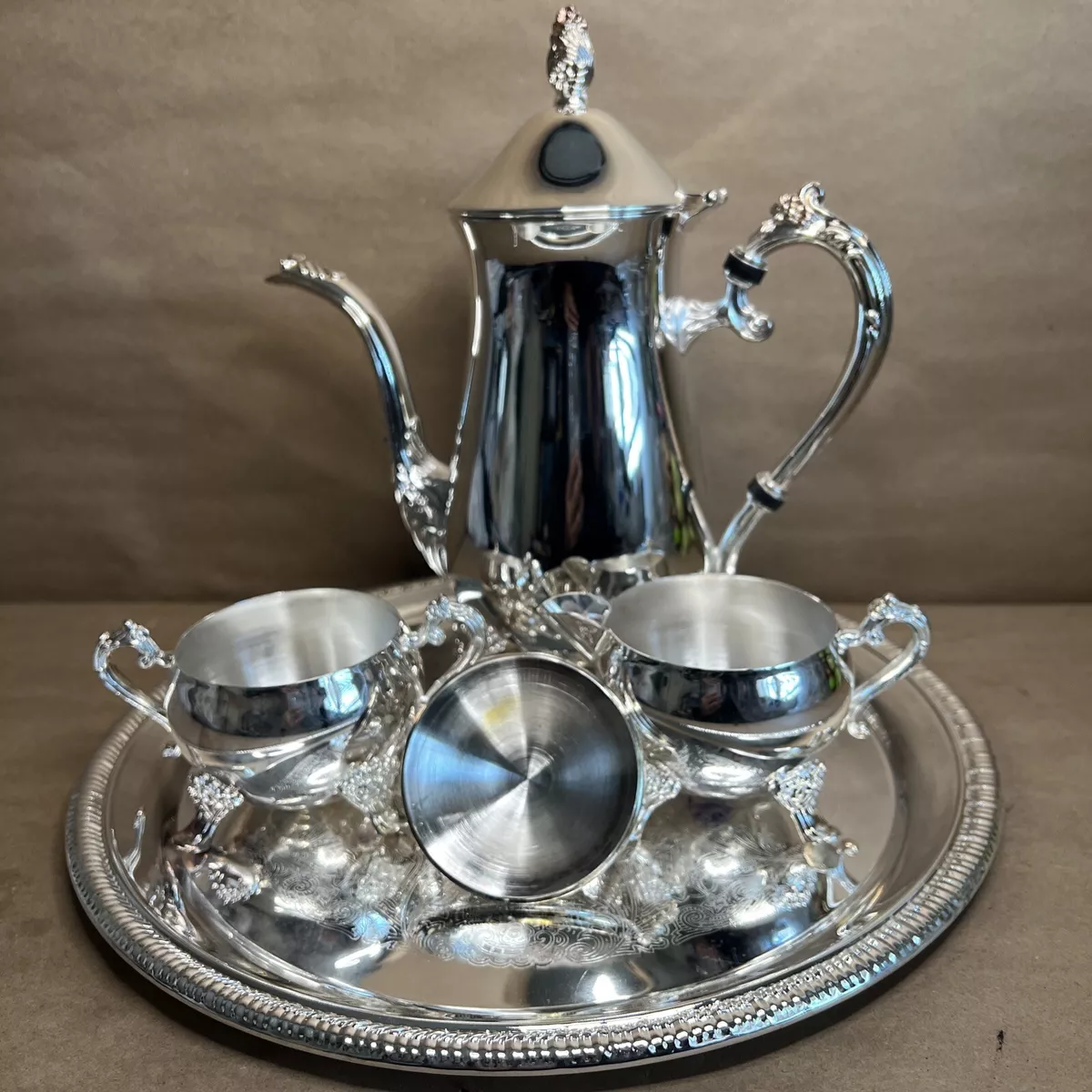 Silverplate tea set cheap