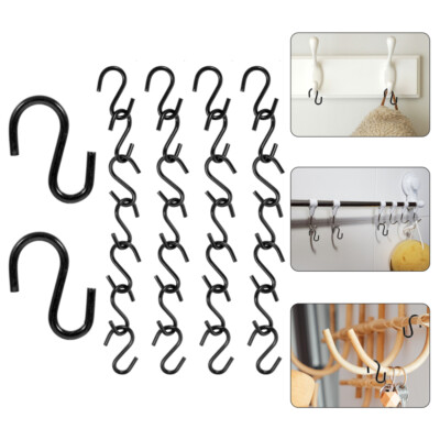  100 Pcs Kleine S-förmige Haken Aufbewahrungshaken Pfanne Topfhalter Rack