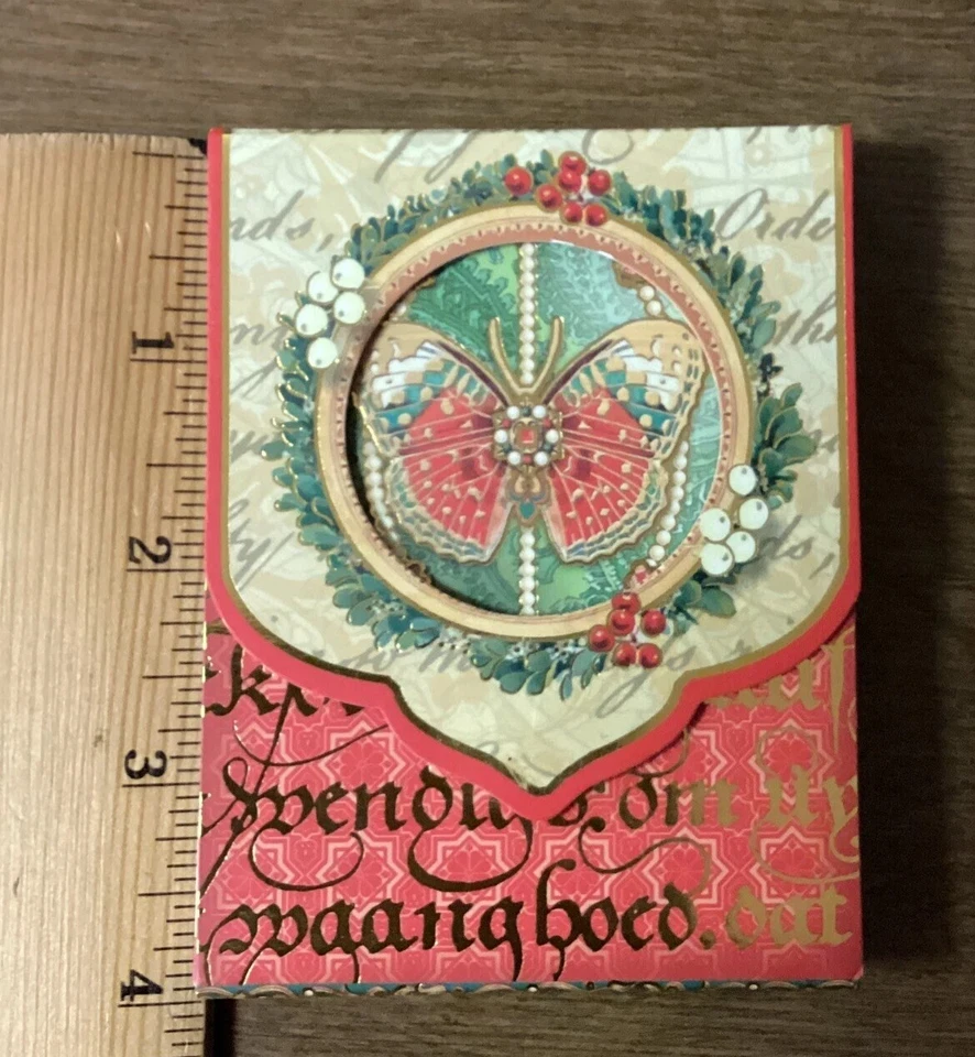 PUNCH STUDIO MINI POCKET NOTEPAD MAGNET CLOSURE BUTTERFLY NOS - Image 2 of 4