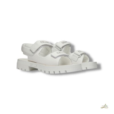 Celine Leo Scratch Leder Sandalen Größe 44