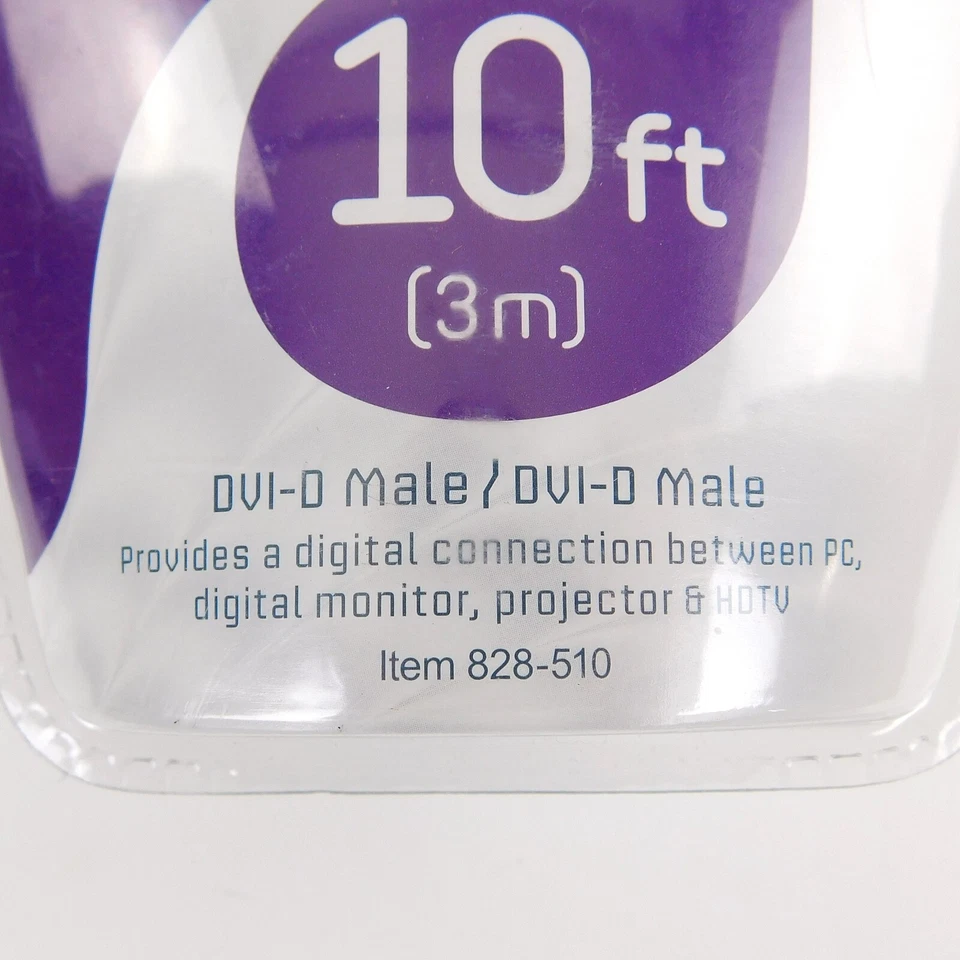 ativa DVI-D Dual Link Cable 10ft Male Male Digital Connection for PC Monitor - Image 4 of 4