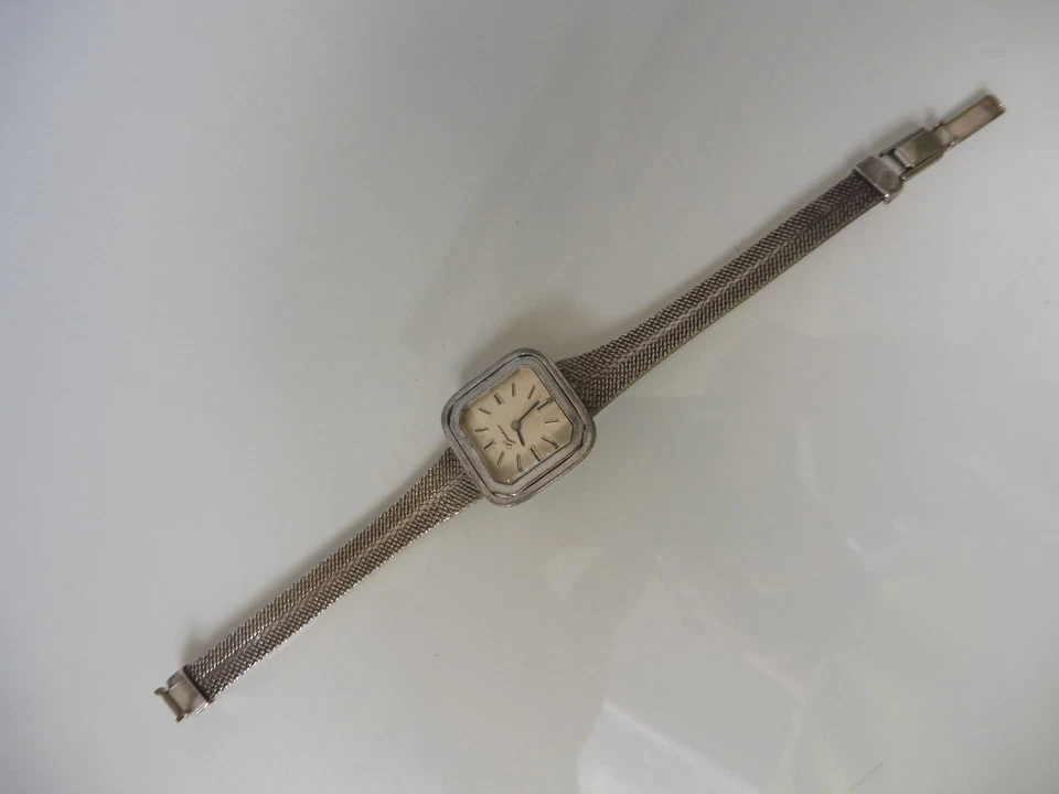 Orologio Da Polso Ginevra, 835 Argento, Bella, Vecchia Orologio In Argento - Immagine 3 di 4