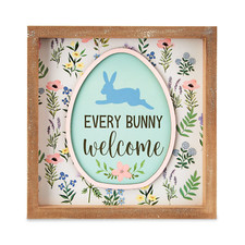 Every Bunny Welcome Easter sign tiered tray decor 6" x 6" holiday decor