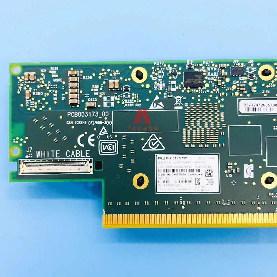 Lenovo 01PG722 CX653105A MELLANOX ConnectX-6 VPI Adapter Card HDR/200GbE - Image 4 of 4