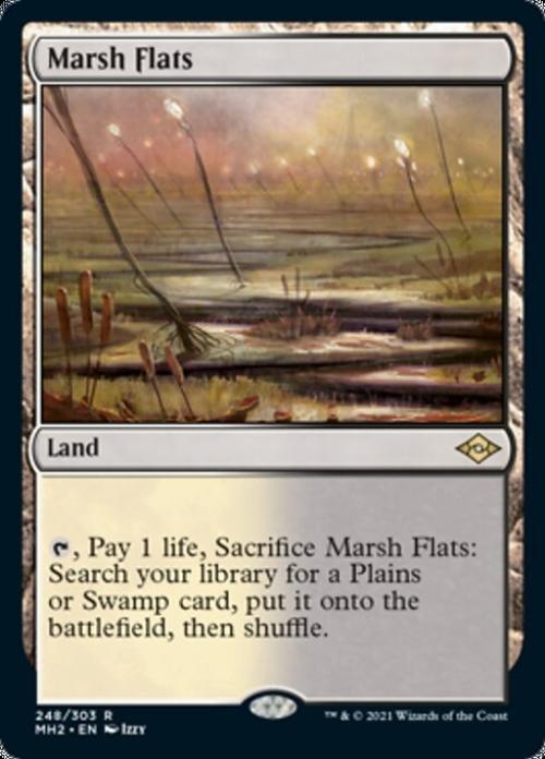 Marsh Flats -Foil Light Play English MTG Modern Horizons 2