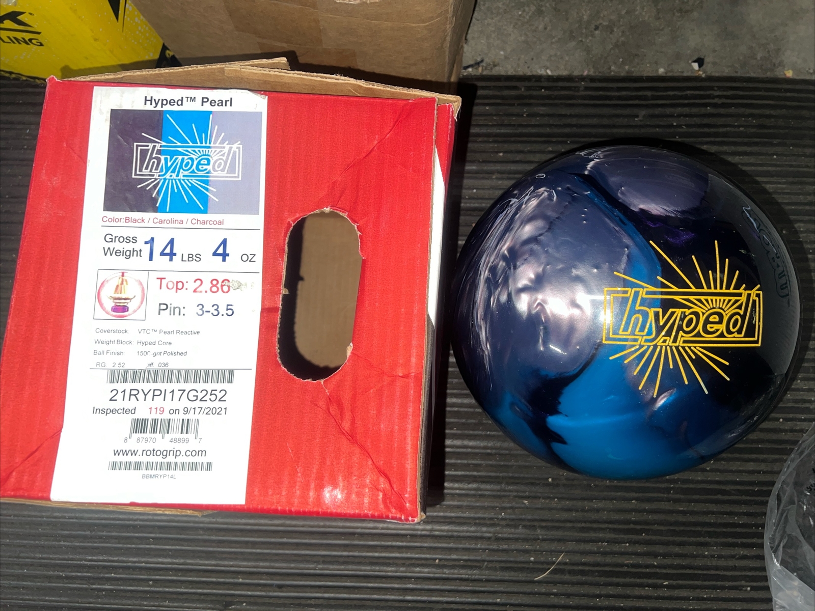 NEW 14 Lb ROTO GRIP HYPED PEARL Bowling Ball New NIB Bowling Balls NEW