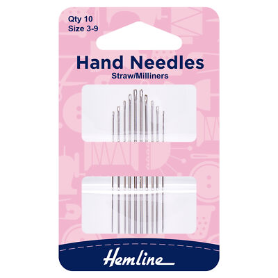Hemline Straw / Milliner Nadeln 3-9