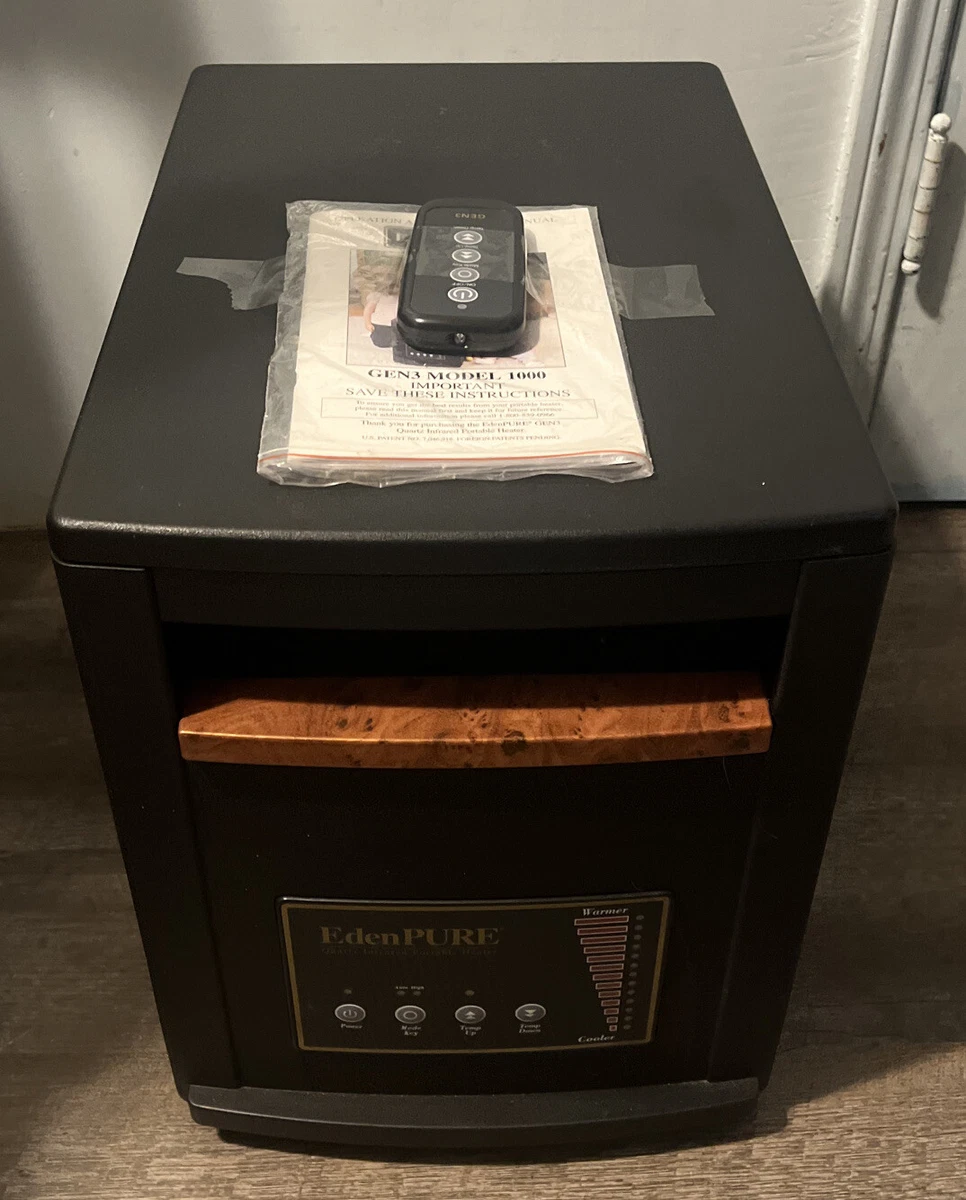 EdenPURE Gen 3 Model 1000 Infrared Portable Heater 1500 Watt A4136 w/  Remote | eBay