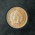1905 Indian Head Cent~AU~3 Diamonds~Good Date~Combined Shipping~Full Liberty~!