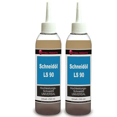 OPTIMAL PRODUCTS Schneidöl LS 90 Hochleistung schneid öl universal 2 x 250 ml + Spritzverschluss