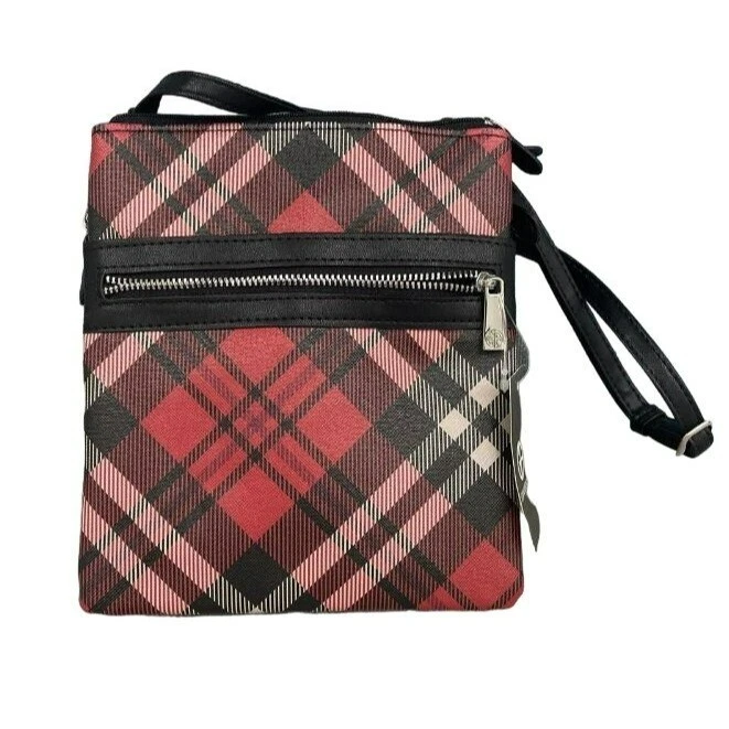 Plaid crossbody purse hot sale