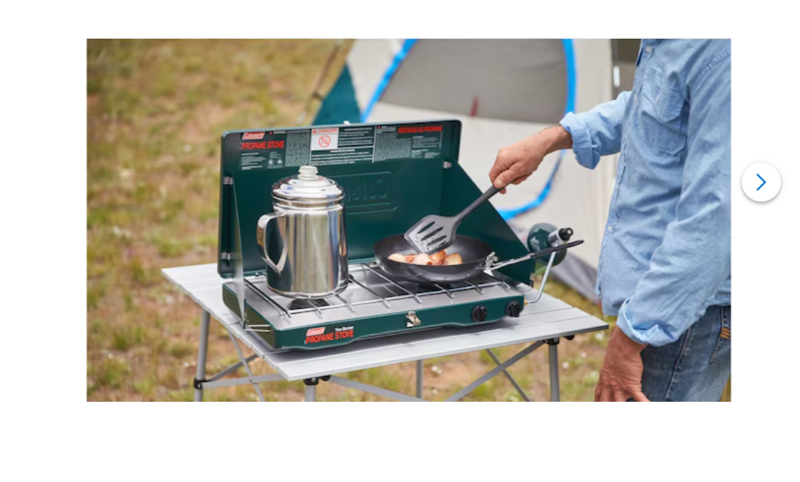 Coleman 2-Burner Portable Propane Stove 120 Sq In Green Camping | eBay