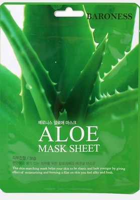 BARONESS Aloe Mask Sheet - Blattmaske mit Aloe-Vera-Extrakt, 21g