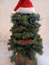 FIGURA ALBERO DI NATALE VINTAGE ANIMATA PARLANTE DANZA DOUGLAS ABETE - DECORAZIONE NATALIZIA