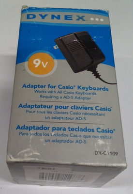 #ad #ad Dynex AD 5 AC Adapter for Select Casio Keyboard Packaging has some aging AS PIC $11.95