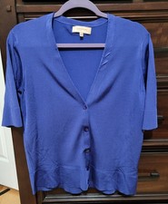 NWT JONES NEW YORK WOMEN'S CARDIGAN. SIZE LARGE. BLUE